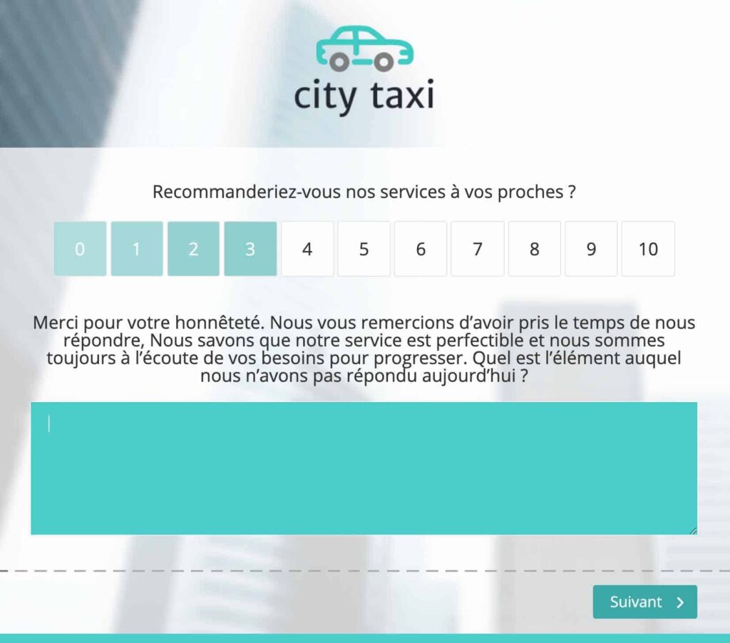 NPS sous-question insatisfaction