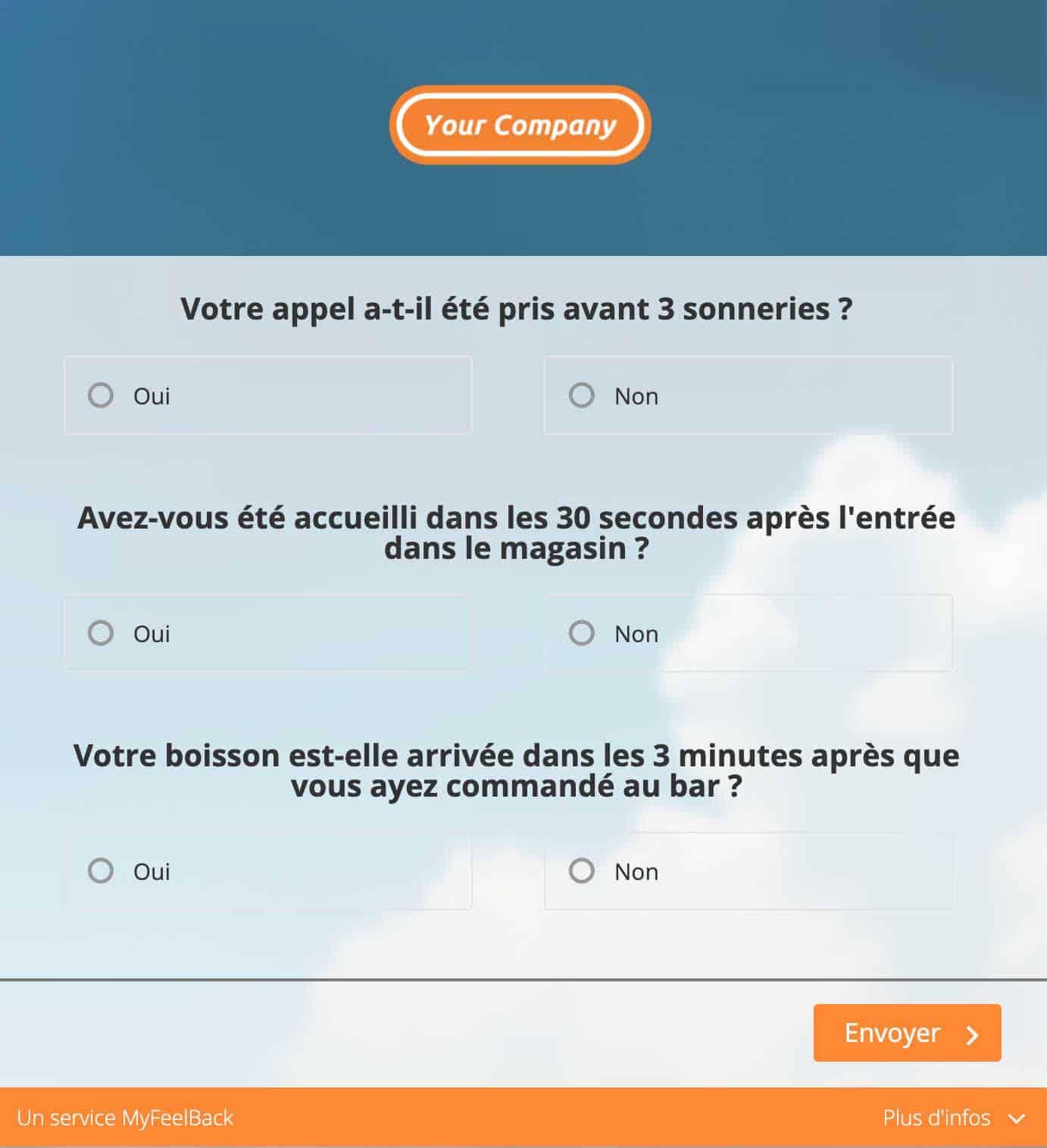 Exemple questionnaire client mystère