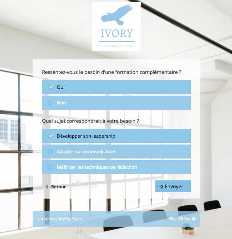Questionnaire suite à une formation