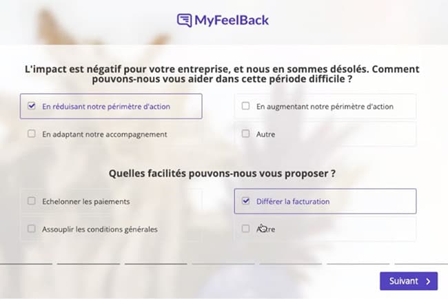 Proposer aide aux clients après la crise