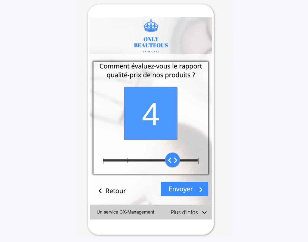 Question satisfaction client qualité-prix