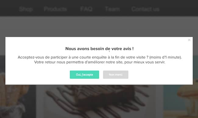 Les sites qui utilisent des questionnaires d'interception ont des taux de réponses plus élevés.